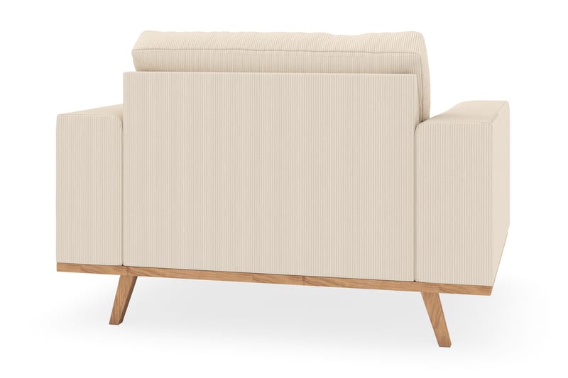 Copenhagen Nojatuoli rahilla - Vaalea beige - Huonekalut - Tuoli & nojatuoli - Nojatuoli & lepotuoli