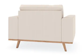 Copenhagen Nojatuoli rahilla - Vaalea beige - Huonekalut - Tuoli & nojatuoli - Nojatuoli & lepotuoli