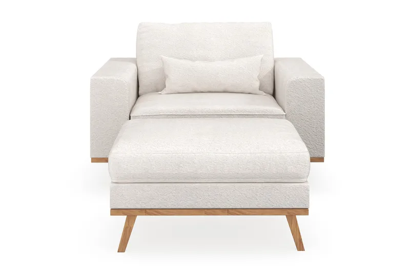 Copenhagen Nojatuoli rahilla - Valkoinen - Huonekalut - Tuoli & nojatuoli - Nojatuoli & lepotuoli - Nojatuoli rahilla