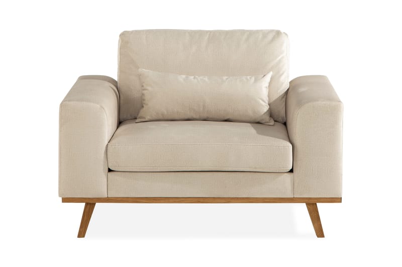 Copenhagen Nojatuoli Sametti - Beige - Huonekalut - Tuoli & nojatuoli - Nojatuoli & lepotuoli - Samettinojatuoli