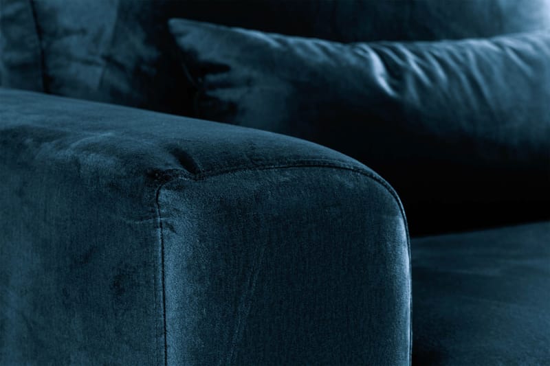 Copenhagen Nojatuoli Sametti - Sininen - Huonekalut - Tuoli & nojatuoli - Nojatuoli & lepotuoli - Samettinojatuoli