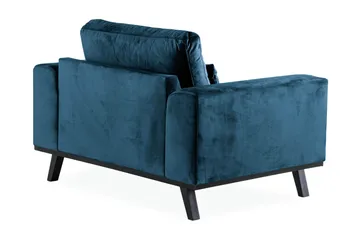 Copenhagen Nojatuoli Sametti - Sininen - Huonekalut - Tuoli & nojatuoli - Nojatuoli & lepotuoli - Samettinojatuoli
