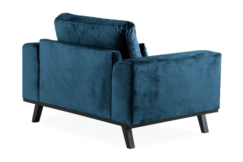 Copenhagen Nojatuoli Sametti - Sininen - Huonekalut - Tuoli & nojatuoli - Nojatuoli & lepotuoli - Samettinojatuoli