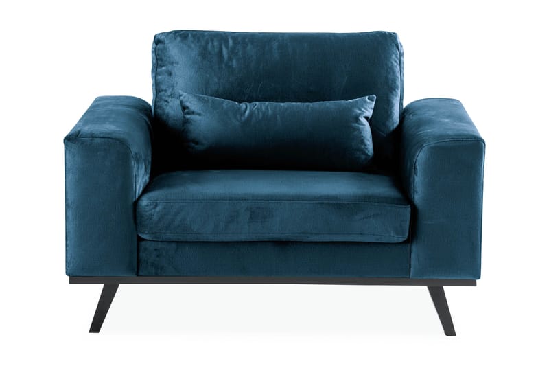Copenhagen Nojatuoli Sametti - Sininen - Huonekalut - Tuoli & nojatuoli - Nojatuoli & lepotuoli - Samettinojatuoli