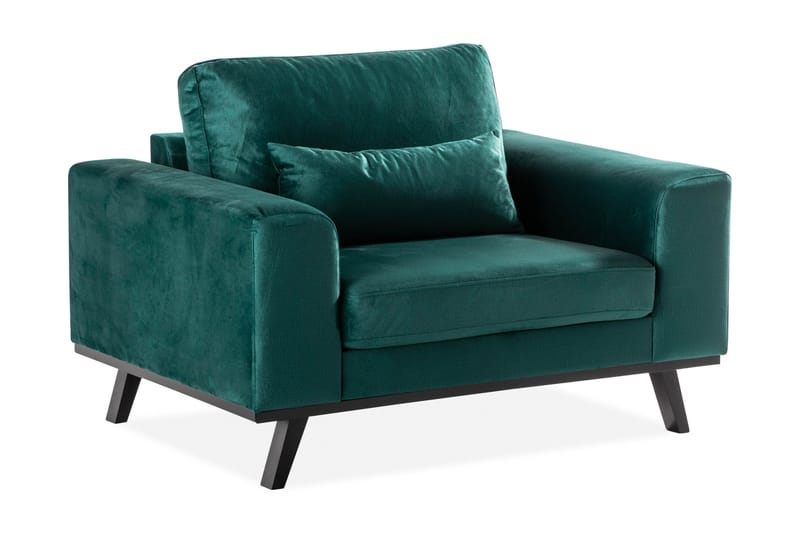 Copenhagen Nojatuoli Sametti - Vihreä - Huonekalut - Tuoli & nojatuoli - Nojatuoli & lepotuoli - Samettinojatuoli