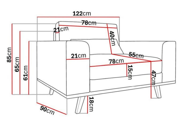 Copenhagen Nojatuoli - Vaaleanharmaa - Huonekalut - Tuoli & nojatuoli - Nojatuoli & lepotuoli
