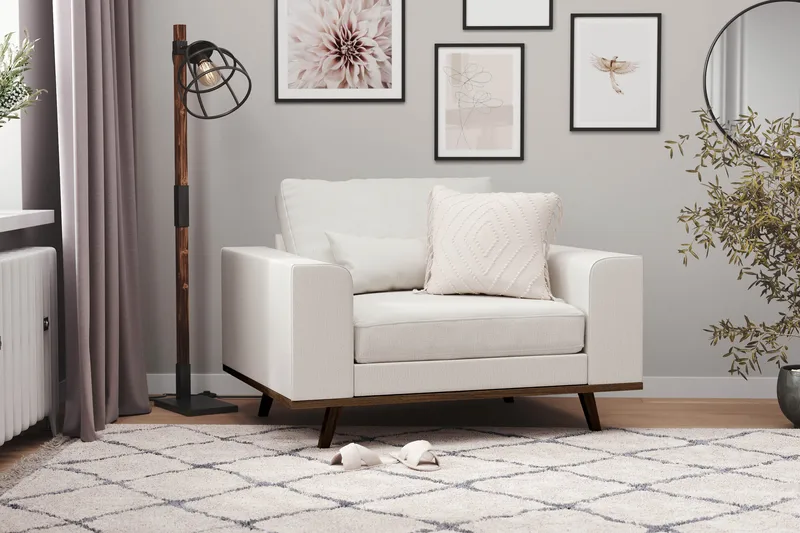 Copenhagen Nojatuoli - Pellavanbeige - Huonekalut - Tuoli & nojatuoli - Nojatuoli & lepotuoli