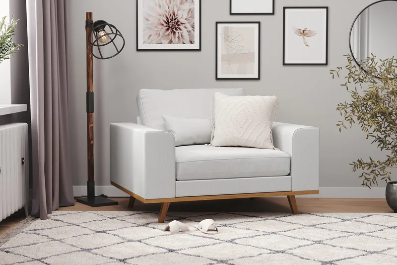 Copenhagen Nojatuoli - Pellavanharmaa - Huonekalut - Tuoli & nojatuoli - Nojatuoli & lepotuoli