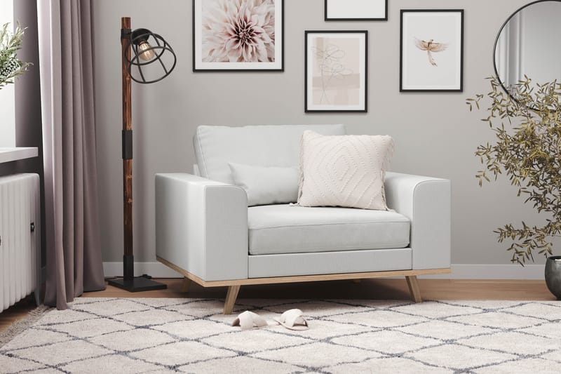 Copenhagen Nojatuoli - Pellavanharmaa - Huonekalut - Tuoli & nojatuoli - Nojatuoli & lepotuoli