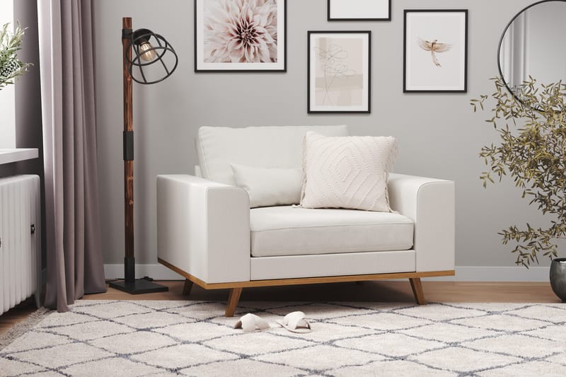 Copenhagen Nojatuoli - Pellavanbeige - Huonekalut - Tuoli & nojatuoli - Nojatuoli & lepotuoli