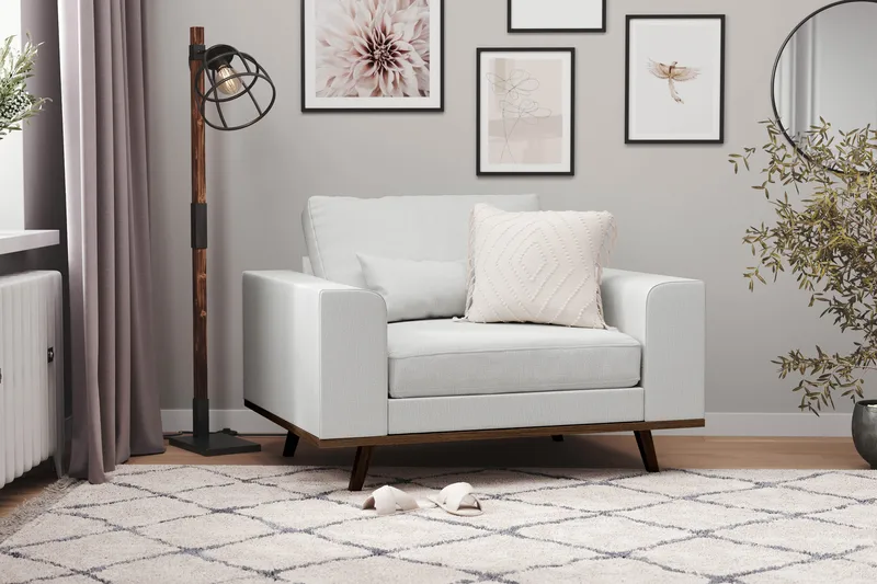 Copenhagen Nojatuoli - Pellavanharmaa - Huonekalut - Tuoli & nojatuoli - Nojatuoli & lepotuoli