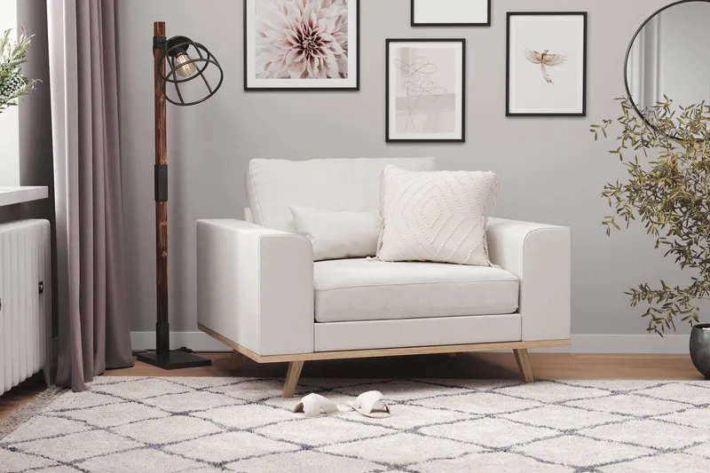 Copenhagen Nojatuoli - Pellavanbeige - Huonekalut - Tuoli & nojatuoli - Nojatuoli & lepotuoli