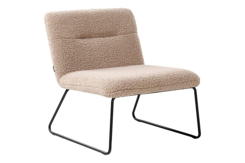 Nojatuoli Cotulla - Beige, musta/Bouclé - Huonekalut - Tuoli & nojatuoli - Nojatuoli & lepotuoli