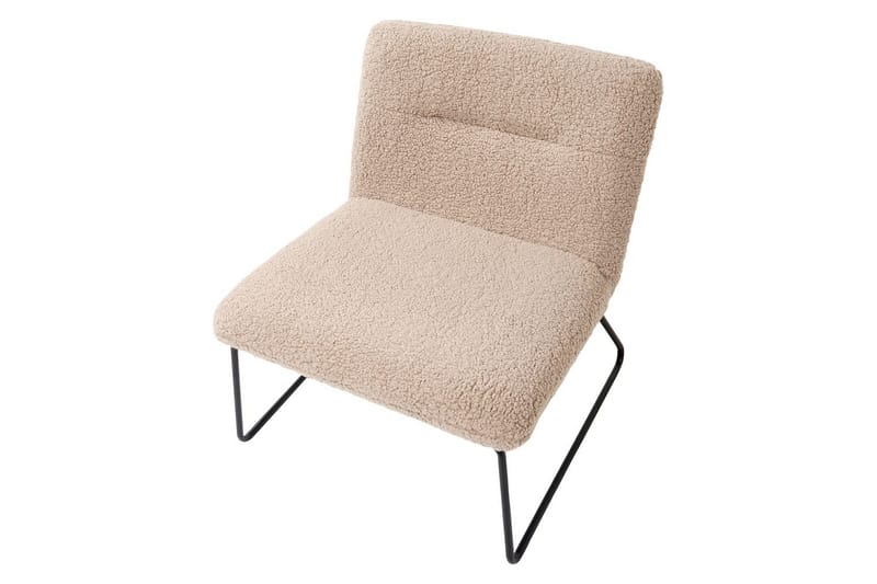 Nojatuoli Cotulla - Beige, musta/Bouclé - Huonekalut - Tuoli & nojatuoli - Nojatuoli & lepotuoli