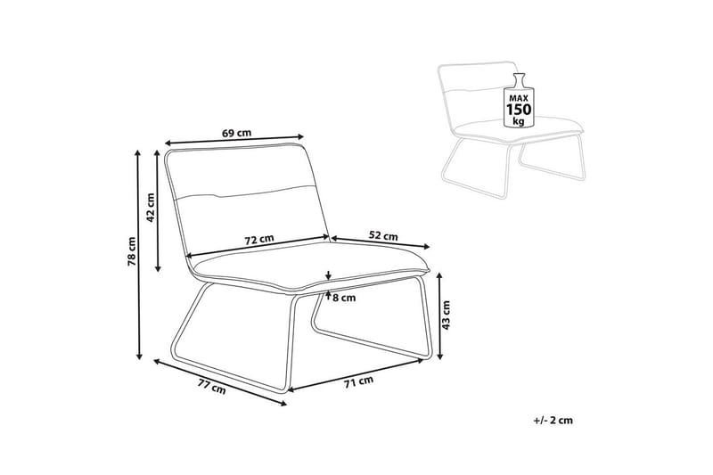 Nojatuoli Cotulla - Beige, musta/Bouclé - Huonekalut - Tuoli & nojatuoli - Nojatuoli & lepotuoli