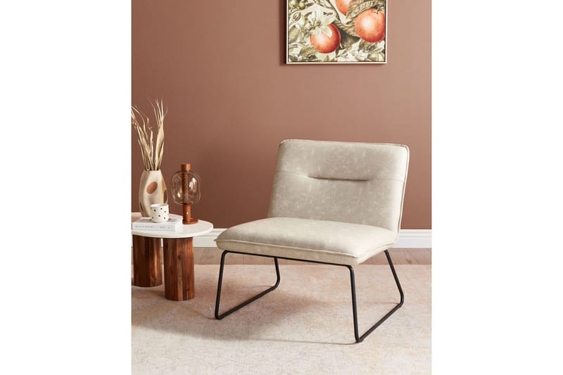 Nojatuoli Cotulla - Beige/Tekonahka - Huonekalut - Tuoli & nojatuoli - Nojatuoli & lepotuoli