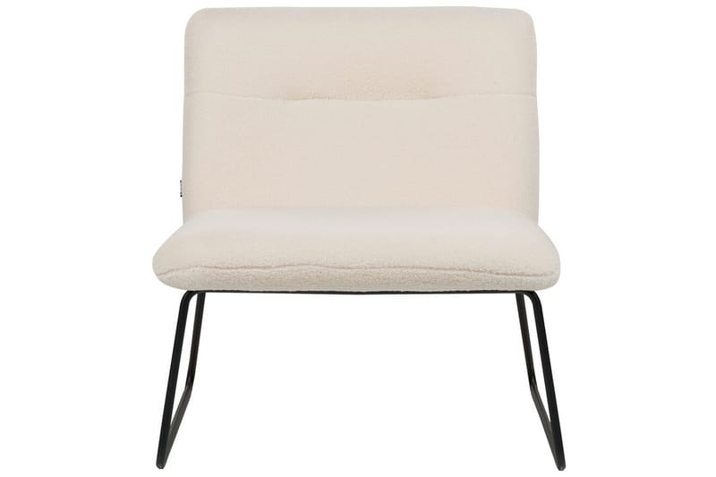 Nojatuoli Cotulla - Valkoinen, musta/Bouclé-kangas, Valkoinen, Musta/Bouclé - Huonekalut - Tuoli & nojatuoli - Nojatuoli & lepotuoli