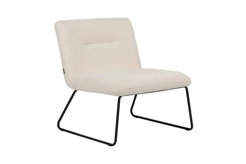 Nojatuoli Cotulla - Valkoinen, musta/Bouclé-kangas, Valkoinen, Musta/Bouclé - Huonekalut - Tuoli & nojatuoli - Nojatuoli & lepotuoli