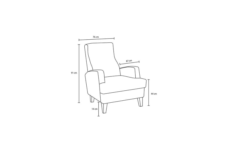 Nojatuoli Cuba - Antrasiitti - Huonekalut - Tuoli & nojatuoli - Nojatuoli & lepotuoli