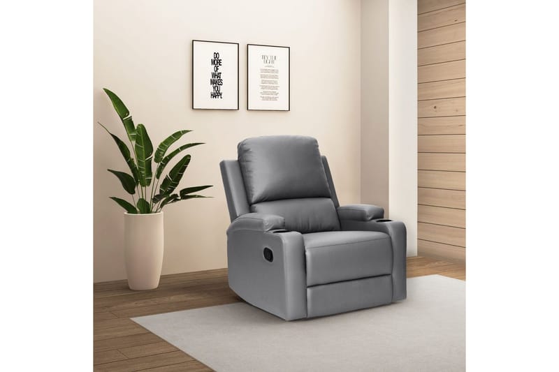 Dallas Lepotuoli - Harmaa - Huonekalut - Tuoli & nojatuoli - Nojatuoli & lepotuoli - Makuutuoli & divaanituoli