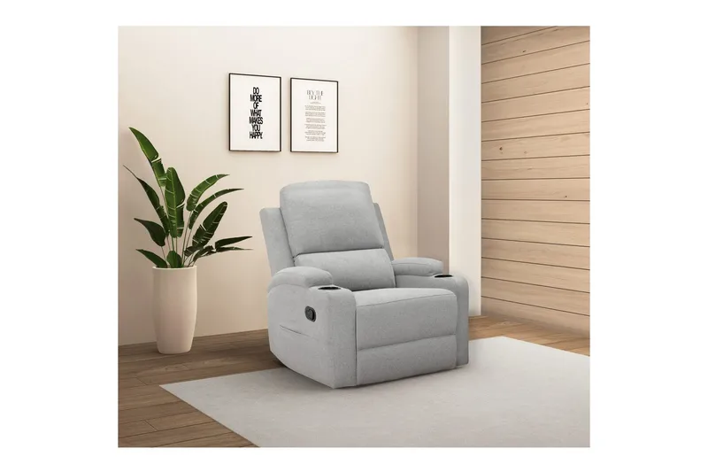 Dallas Lepotuoli - Harmaa - Huonekalut - Tuoli & nojatuoli - Nojatuoli & lepotuoli - Makuutuoli & divaanituoli