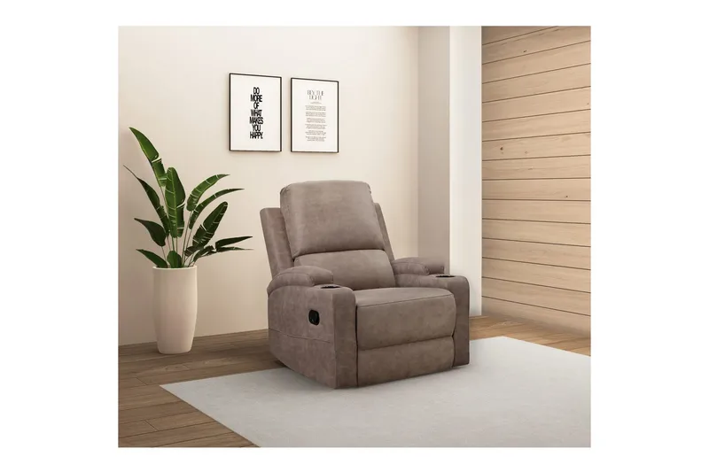 Dallas Lepotuoli - Harmaa - Huonekalut - Tuoli & nojatuoli - Nojatuoli & lepotuoli - Makuutuoli & divaanituoli