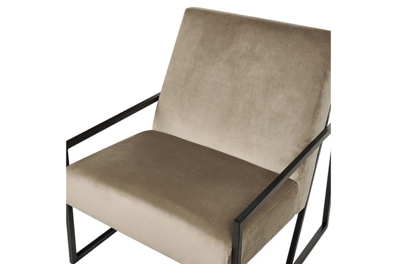 Nojatuoli Delary - Taupe, musta - Huonekalut - Tuoli & nojatuoli - Nojatuoli & lepotuoli