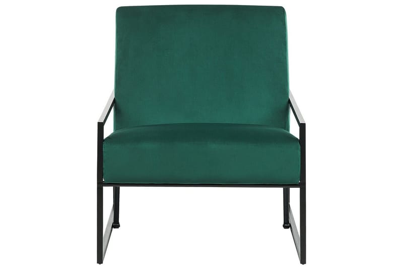 Nojatuoli Delary - Vihreä, musta - Huonekalut - Tuoli & nojatuoli - Nojatuoli & lepotuoli