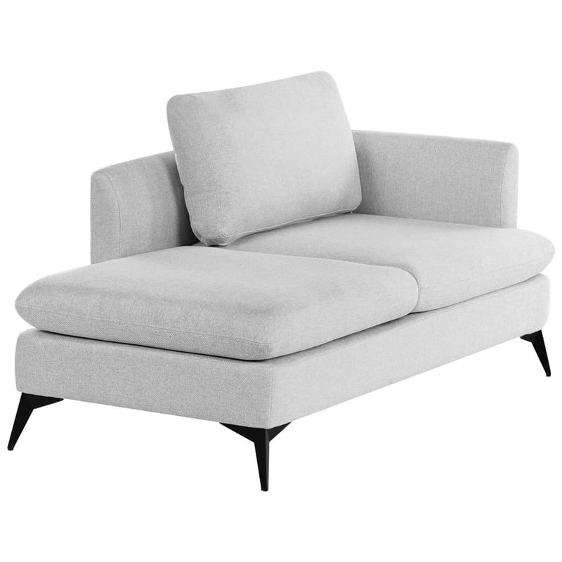 Divaani Sievoz - Harmaa, musta/Oikeakätinen - Huonekalut - Tuoli & nojatuoli - Nojatuoli & lepotuoli - Makuutuoli & divaanituoli