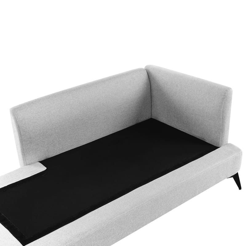 Divaani Sievoz - Harmaa, musta/Oikeakätinen - Huonekalut - Tuoli & nojatuoli - Nojatuoli & lepotuoli - Makuutuoli & divaanituoli