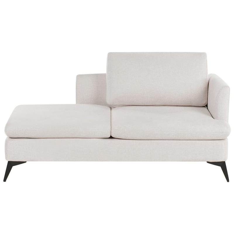 Divaani Sievoz - Ljusbeige, musta/Oikeakätinen - Huonekalut - Tuoli & nojatuoli - Nojatuoli & lepotuoli - Makuutuoli & divaanituoli