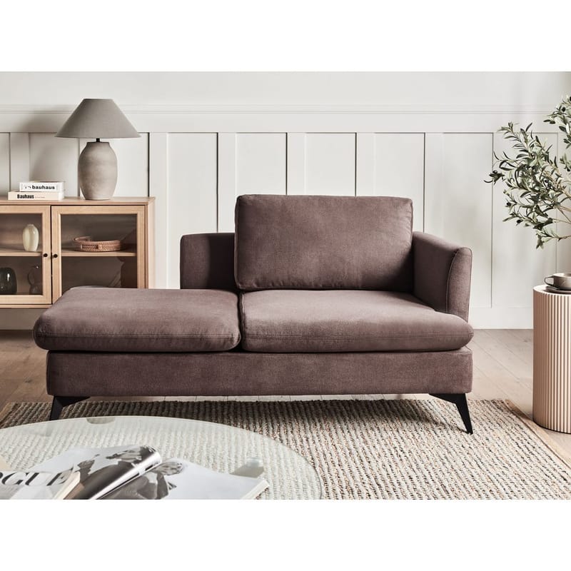 Divaani Sievoz - Ruskea, Musta/Oikealle - Huonekalut - Tuoli & nojatuoli - Nojatuoli & lepotuoli - Makuutuoli & divaanituoli