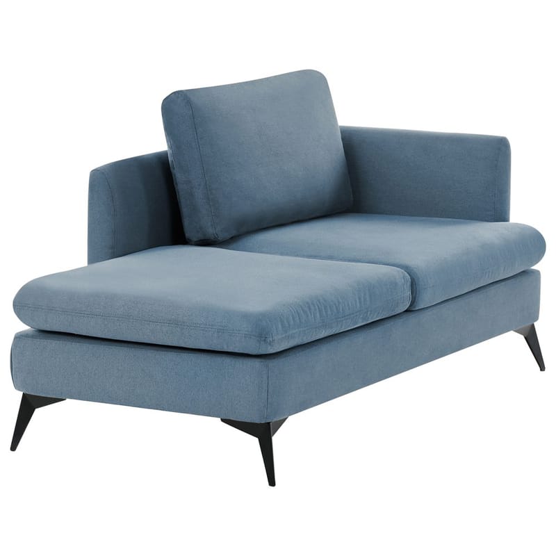 Divaani Sievoz - Sininen, Musta/Oikeakätinen - Huonekalut - Tuoli & nojatuoli - Nojatuoli & lepotuoli - Makuutuoli & divaanituoli