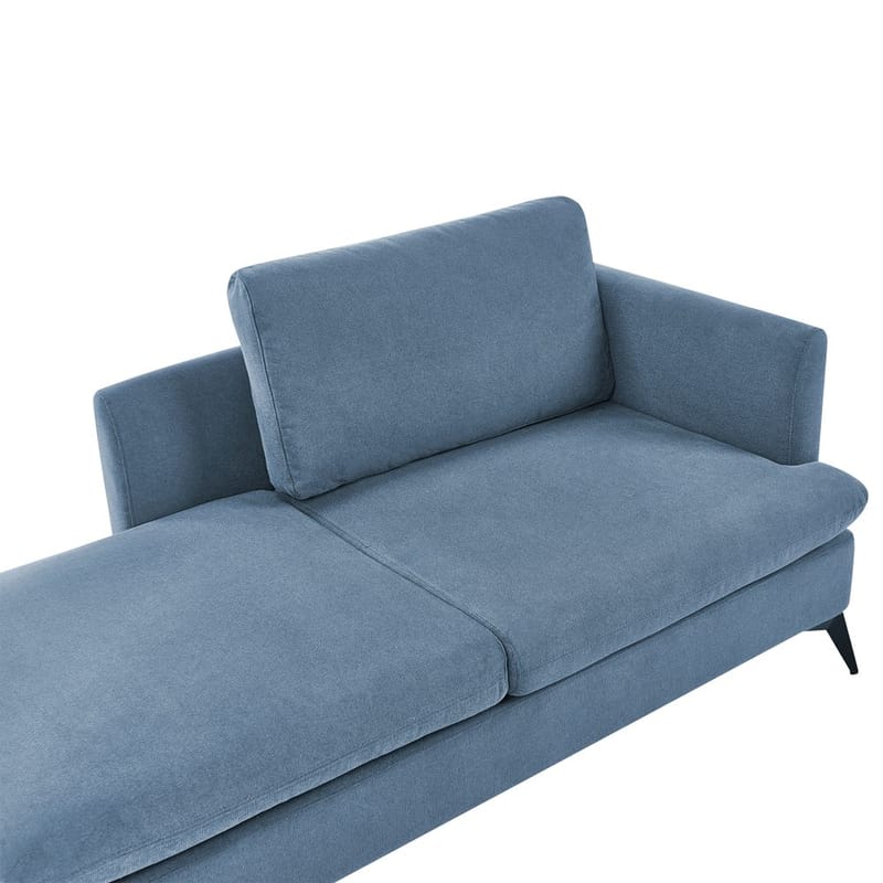 Divaani Sievoz - Sininen, Musta/Oikeakätinen - Huonekalut - Tuoli & nojatuoli - Nojatuoli & lepotuoli - Makuutuoli & divaanituoli