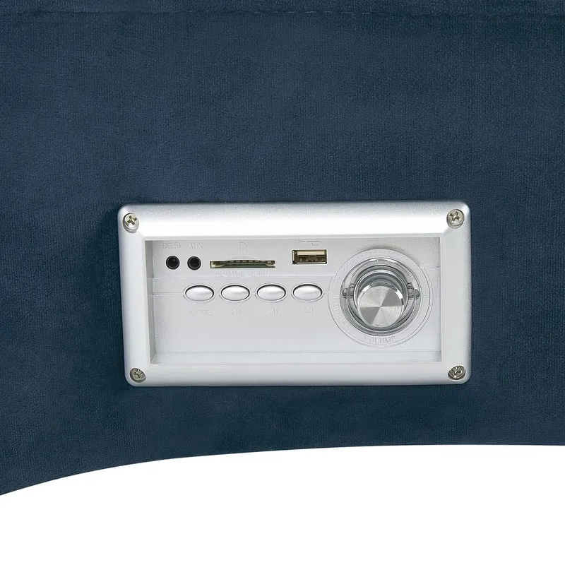 Divaani Simorre - Sininen, musta, hopea - Huonekalut - Tuoli & nojatuoli - Nojatuoli & lepotuoli - Makuutuoli & divaanituoli