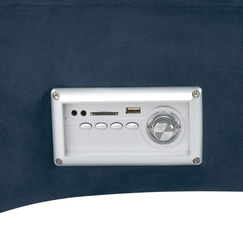 Divaani Simorre - Sininen, musta, hopea - Huonekalut - Tuoli & nojatuoli - Nojatuoli & lepotuoli - Makuutuoli & divaanituoli