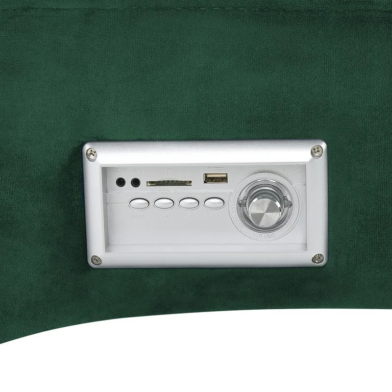 Divaani Simorre - Vihreä, musta, hopea - Huonekalut - Tuoli & nojatuoli - Nojatuoli & lepotuoli - Makuutuoli & divaanituoli