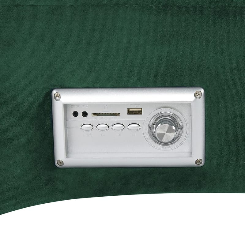 Divaani Simorre - Vihreä, musta, hopea - Huonekalut - Tuoli & nojatuoli - Nojatuoli & lepotuoli - Makuutuoli & divaanituoli