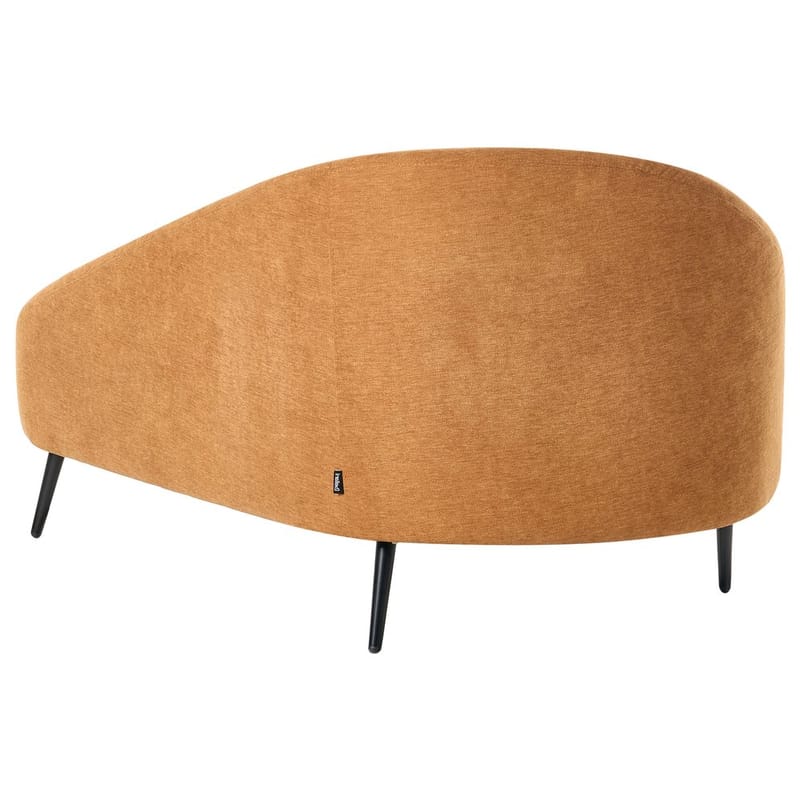 Divaani Valreas - Oranssi, musta/Vasenkätinen - Huonekalut - Tuoli & nojatuoli - Nojatuoli & lepotuoli - Makuutuoli & divaanituoli