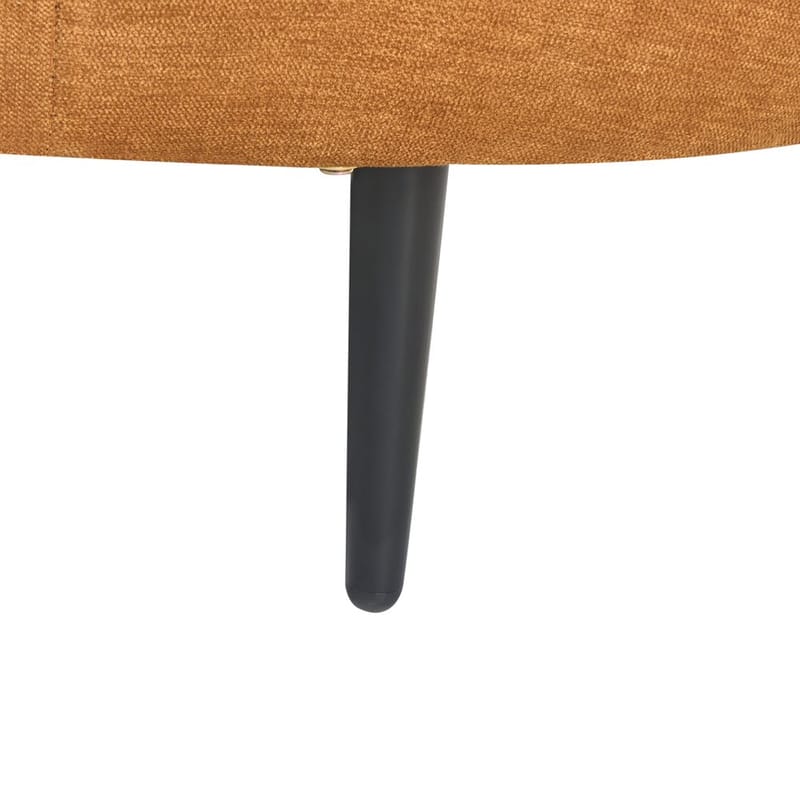 Divaani Valreas - Oranssi, musta/Vasenkätinen - Huonekalut - Tuoli & nojatuoli - Nojatuoli & lepotuoli - Makuutuoli & divaanituoli