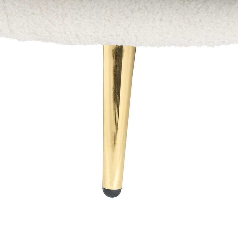 Divaani Valreas - Valkoinen, kulta/Vasenkätinen - Huonekalut - Tuoli & nojatuoli - Nojatuoli & lepotuoli - Makuutuoli & divaanituoli