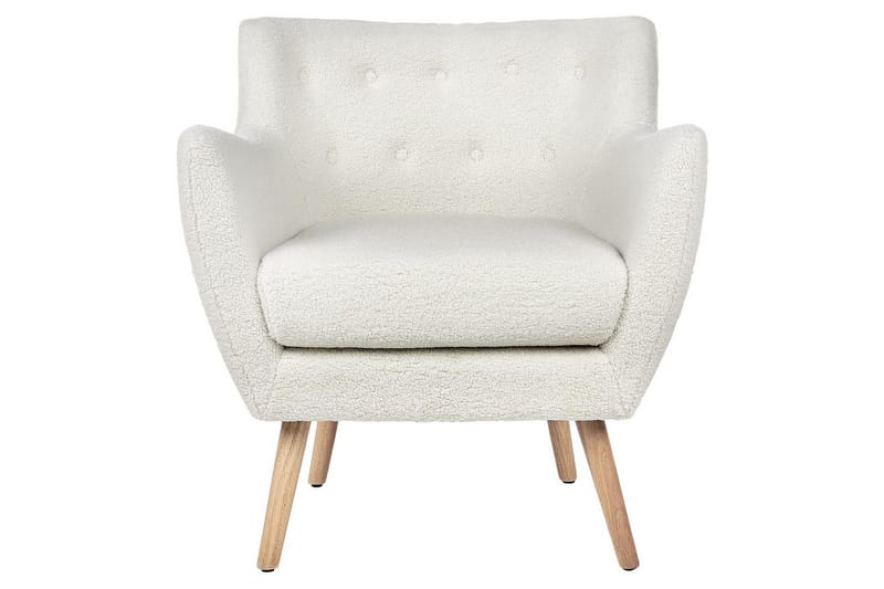 Nojatuoli Drammen Valkoinen/vaalea puu - Valkoinen/vaalea puu - Huonekalut - Tuoli & nojatuoli - Nojatuoli & lepotuoli - Klubituolit