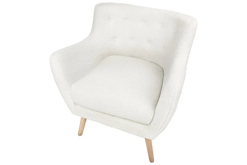 Nojatuoli Drammen Valkoinen/vaalea puu - Valkoinen/vaalea puu - Huonekalut - Tuoli & nojatuoli - Nojatuoli & lepotuoli - Klubituolit