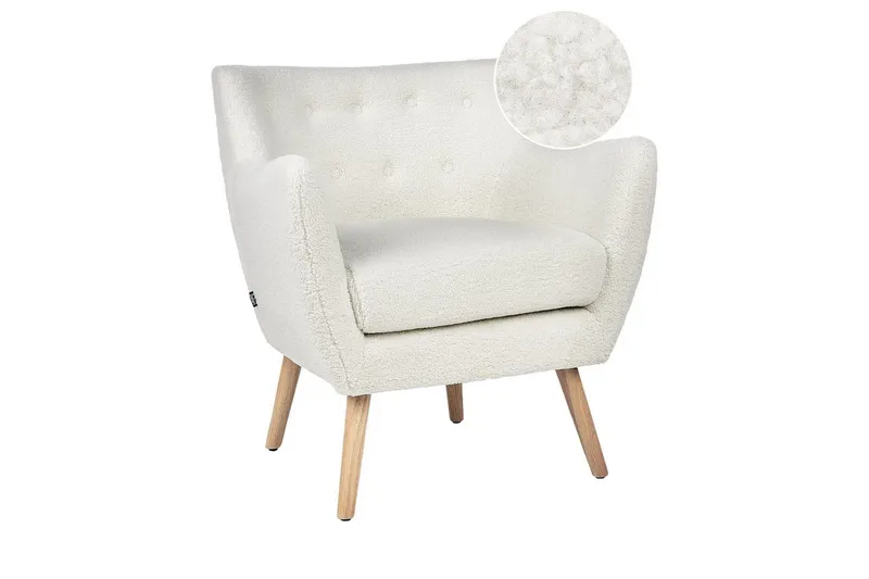 Nojatuoli Drammen Valkoinen/vaalea puu, Valkoinen/vaalea puu