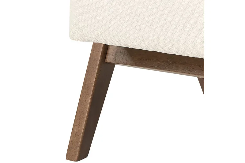 Nojatuoli Evje - Beige, tumma puu - Huonekalut - Tuoli & nojatuoli - Nojatuoli & lepotuoli