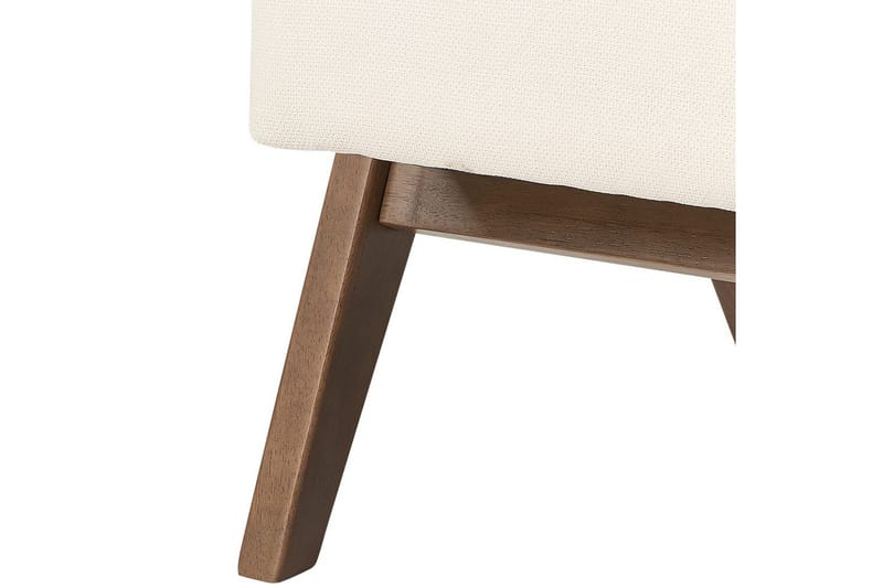 Nojatuoli Evje - Beige, tumma puu - Huonekalut - Tuoli & nojatuoli - Nojatuoli & lepotuoli