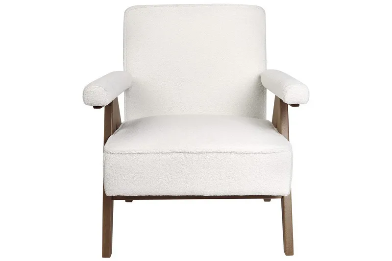 Nojatuoli Evje - Valkoinen, tumma puu - Huonekalut - Tuoli & nojatuoli - Nojatuoli & lepotuoli