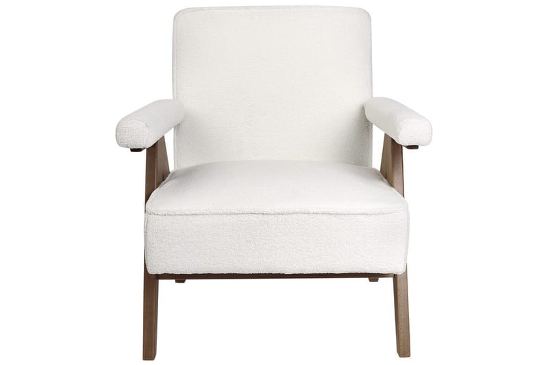 Nojatuoli Evje - Valkoinen, tumma puu - Huonekalut - Tuoli & nojatuoli - Nojatuoli & lepotuoli