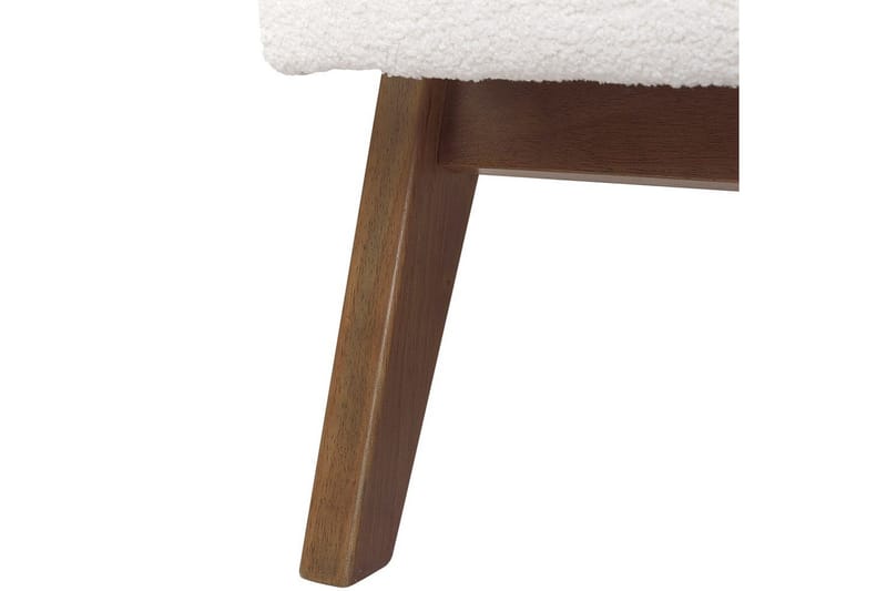 Nojatuoli Evje - Valkoinen, tumma puu - Huonekalut - Tuoli & nojatuoli - Nojatuoli & lepotuoli