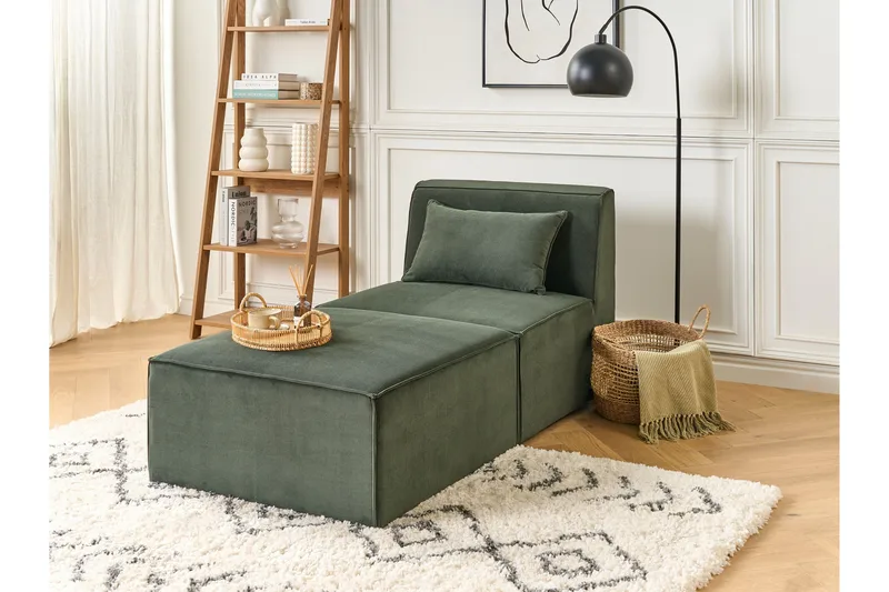 Fabjerg Lepotuoli 83 cm - Vihreä - Huonekalut - Tuoli & nojatuoli - Nojatuoli & lepotuoli - Makuutuoli & divaanituoli